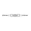 Raccordement droit 10 mm