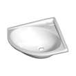 Lavabo d'angle blanc 330 x 330 mm