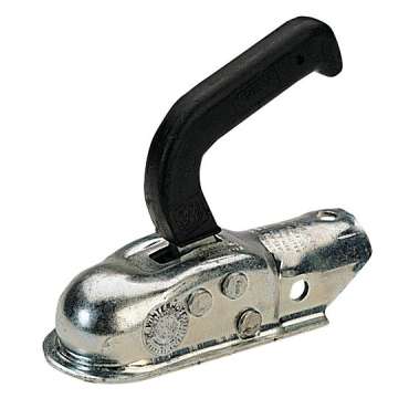 Tête d'attelage 1,4 T timon rond Ø 45 avec perçage en croix