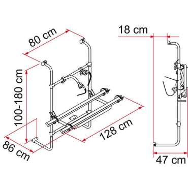 Porte-vélos Caravan Universal