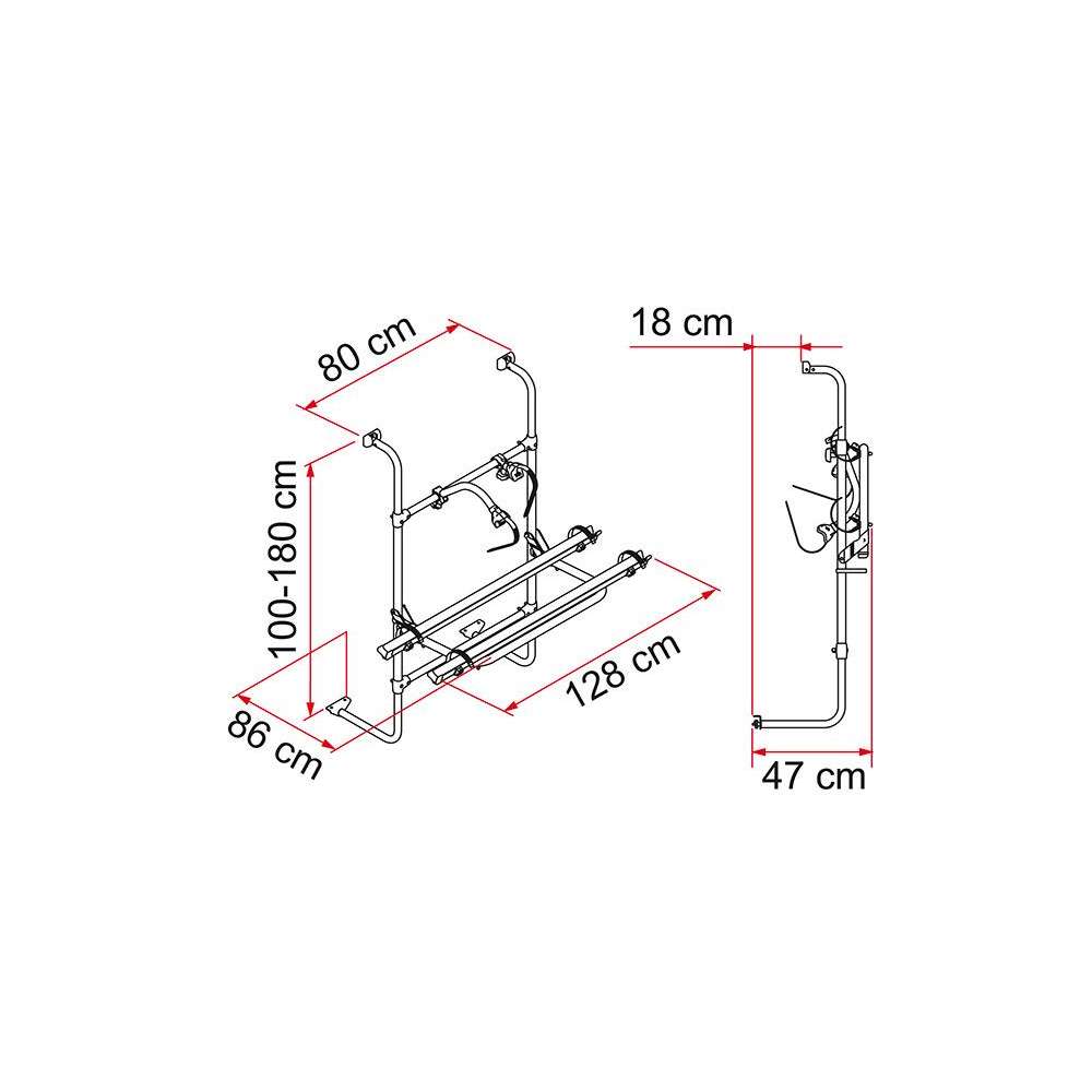 Porte-vélos Caravan Universal