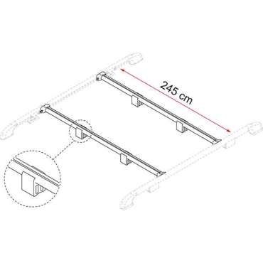 Barre de toit Fixing Bar Rail