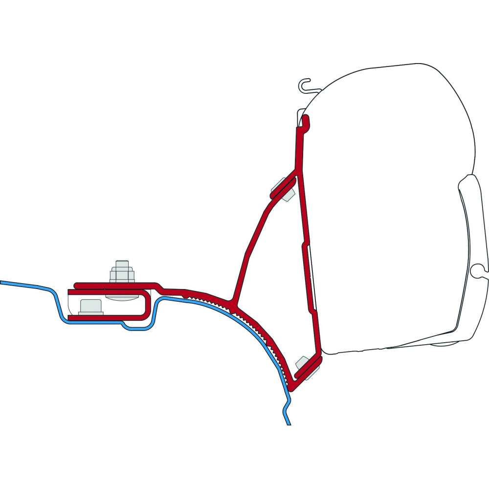Kit adaptateurs VW T5 / T6 Multivan Transporter