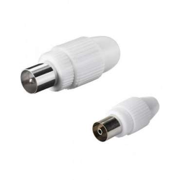 Fiches TV mâle Ø 9,5 mm - lot de 2