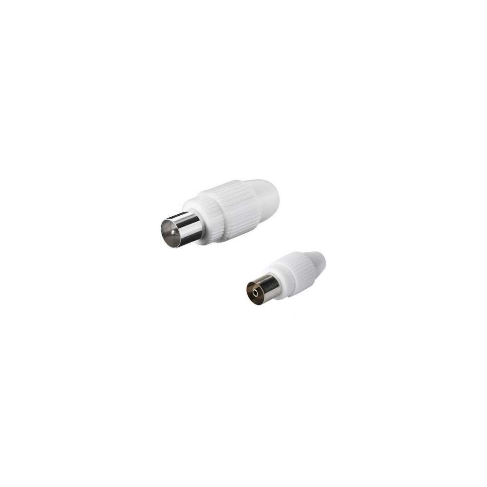 Fiches TV mâle Ø 9,5 mm - lot de 2