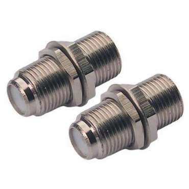 Adaptateur F/F coaxial TV satellite - lot de 2