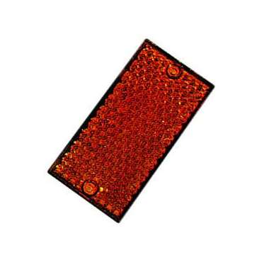 Catadioptre rectangulaire orange