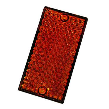 Catadioptre rectangulaire orange