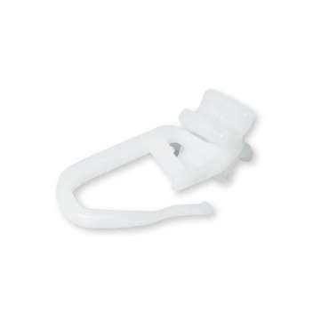 Agrafe avec glisseur plastique blanc pour rail en I