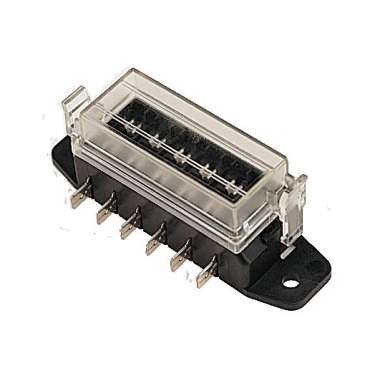 Porte-fusible fixe pour 6 fusibles enfichables