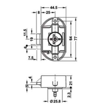 Serrure à poussoir pour cabinet de toilette GM