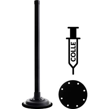 Pack Mat aimanté + disque métallique + colle