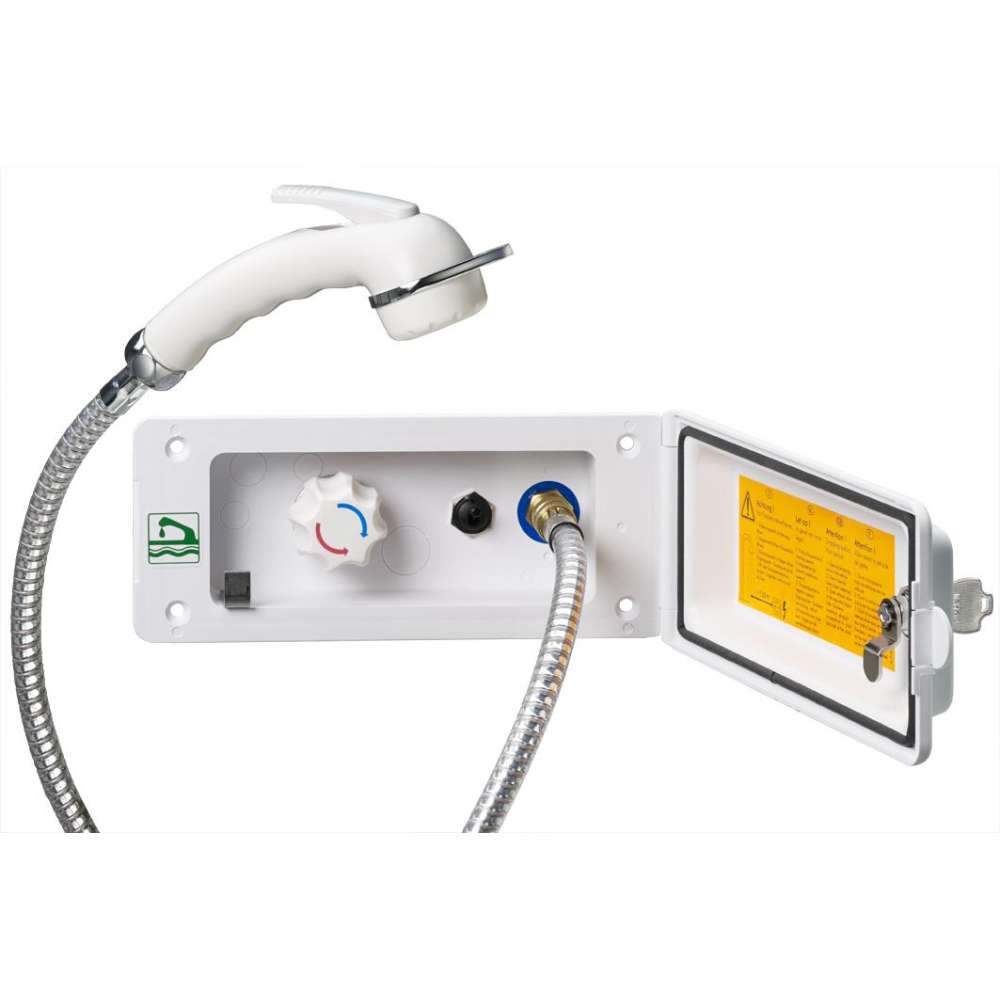 Boîtier eau chaude avec fermeture 