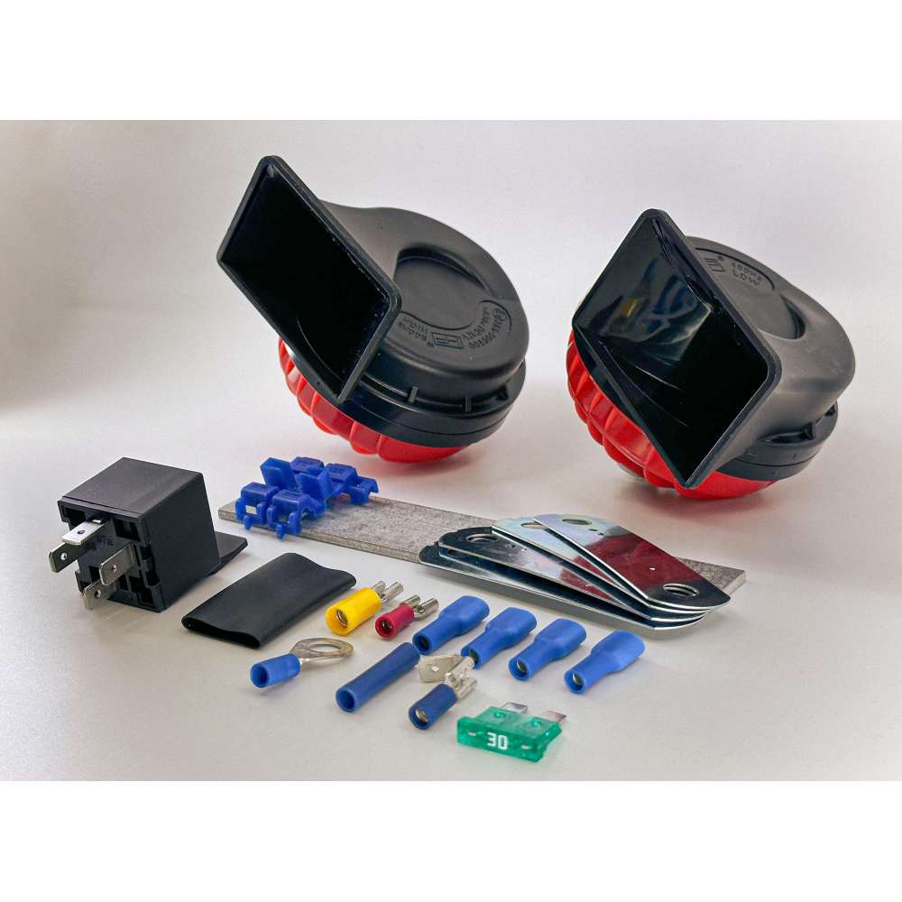 Avertisseur sonore et kit de montage, relais compris
