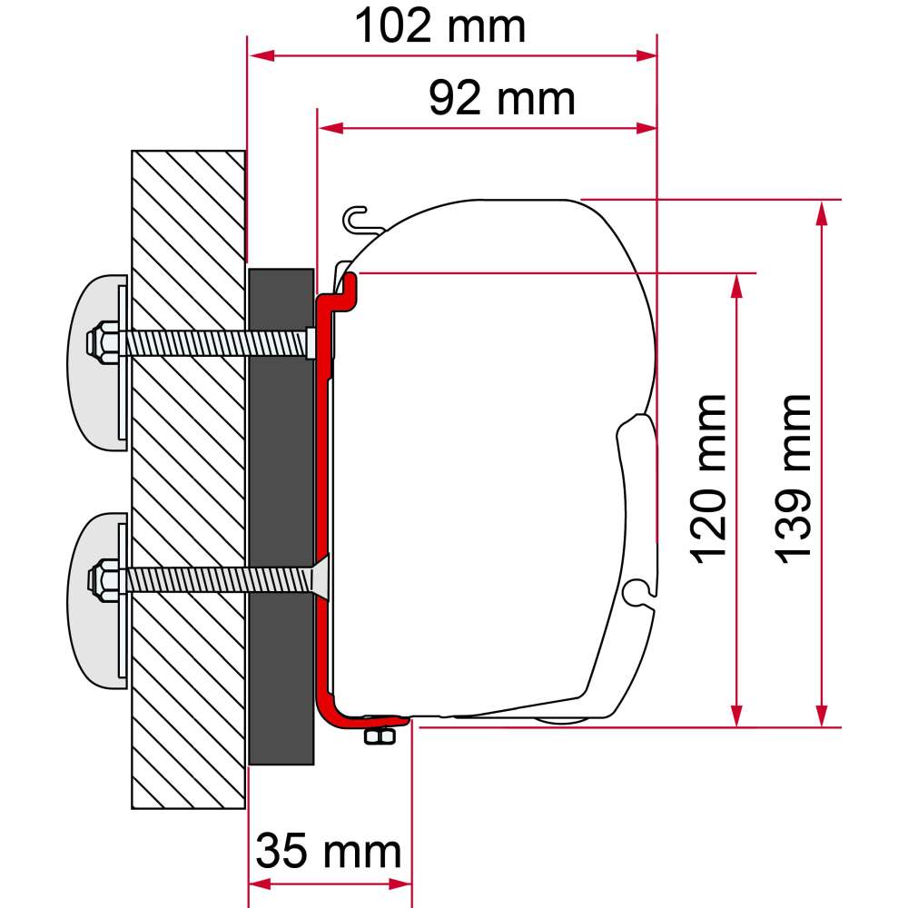 Adaptateur F45S DETHLEFFS GLOBEBUS intégral