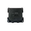 C-line prise USBA+C noire avec cadre