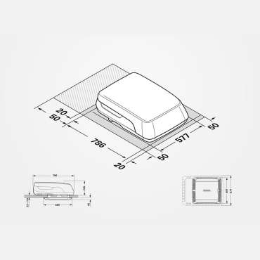 Climatiseur Aventa compact 2ème génération avec diffuseur d'air