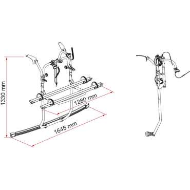 Porte-vélos Ford Custom V710 - Deep Black