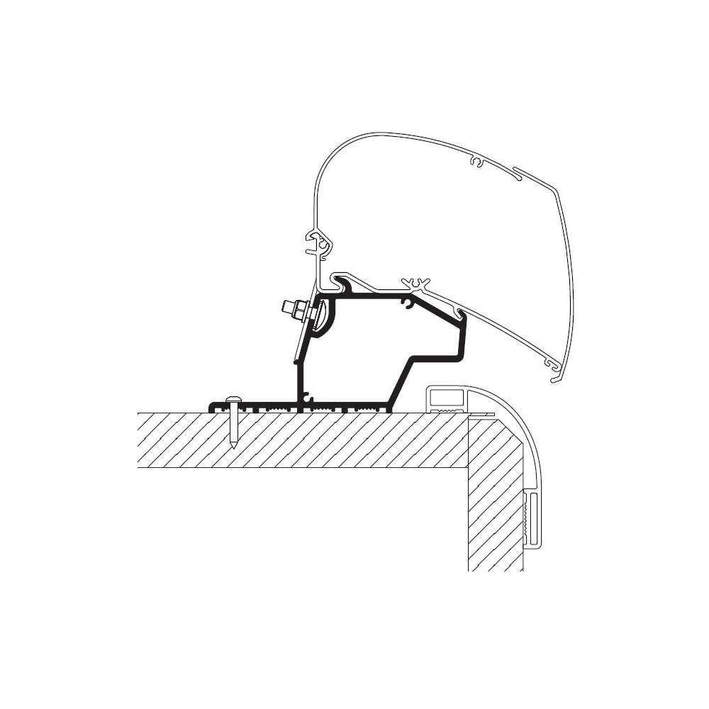 Adaptateur de toit Mobilvetta 2024 (2x50 cm + 2x27 cm)