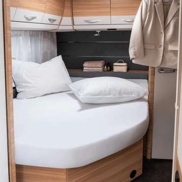 Drap-housse en jersey 130/160x180/210 cm (lit français droit)