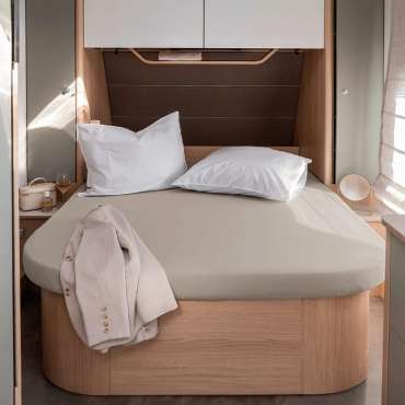 Drap-housse en jersey 130/160x185/210 cm (lit Queens) 