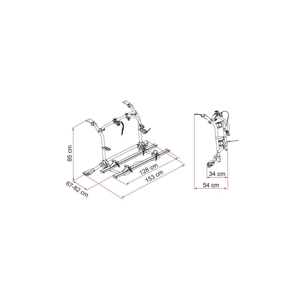 Porte-vélos VW T5/T6 Pro - Deep Black (version à monter)