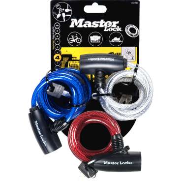 Lot de 3 câbles antivol