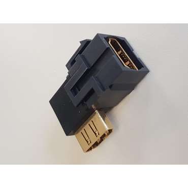 Connecteur HDMI coudé à encastrer