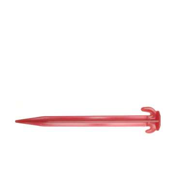 Piquet en plastique renforcé - Rouge - 19 cm (6 pièces)