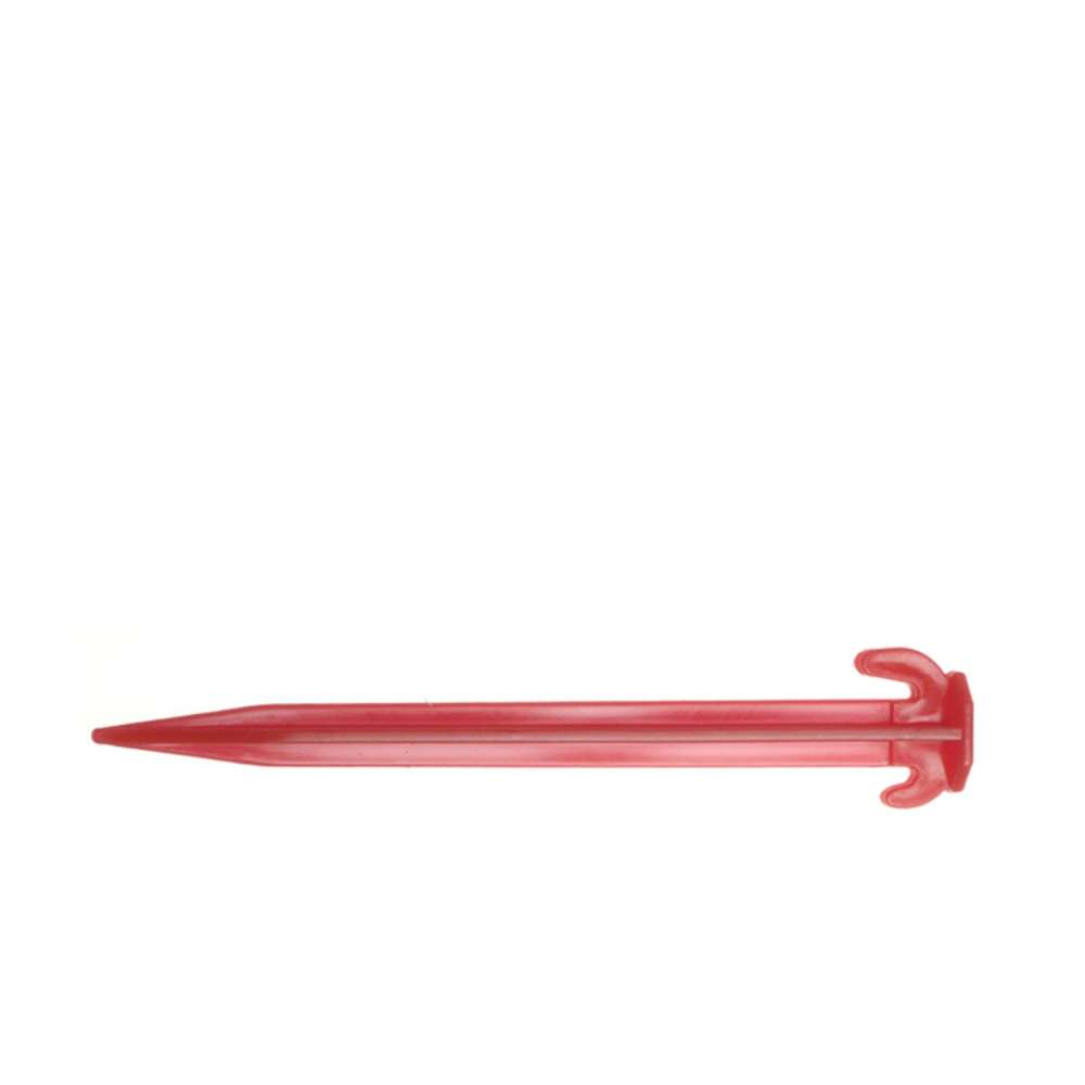 Piquet en plastique renforcé - Rouge - 19 cm (6 pièces)