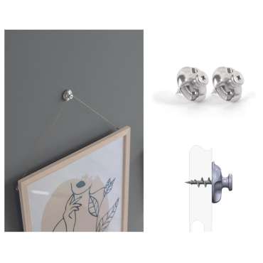 Fixation tableau  - paroi épaisse