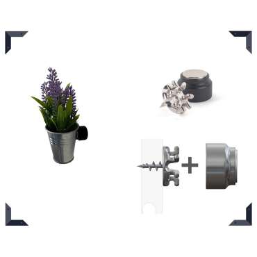 Suspension insert aimant  - paroi épaisse