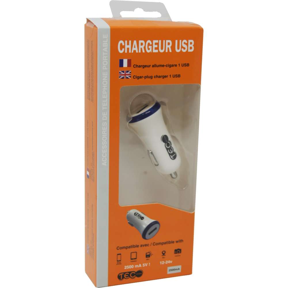 Chargeur blanc 2,5 A