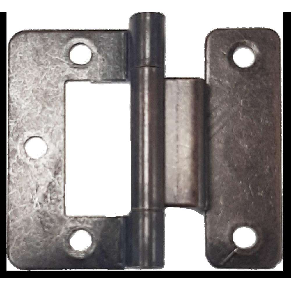 Charnière anglaise coudée acier bronzé 51 x 35 mm