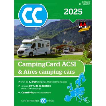 CampingCard ACSI & Aires camping-cars 2025 Vol 1-2