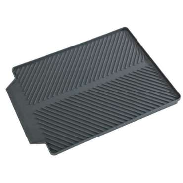 Tapis égouttoir Linéa gris 40x30x2 cm