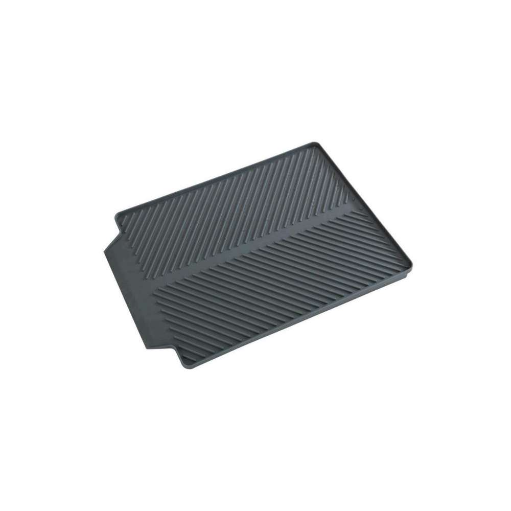Tapis égouttoir Linéa gris 40x30x2 cm